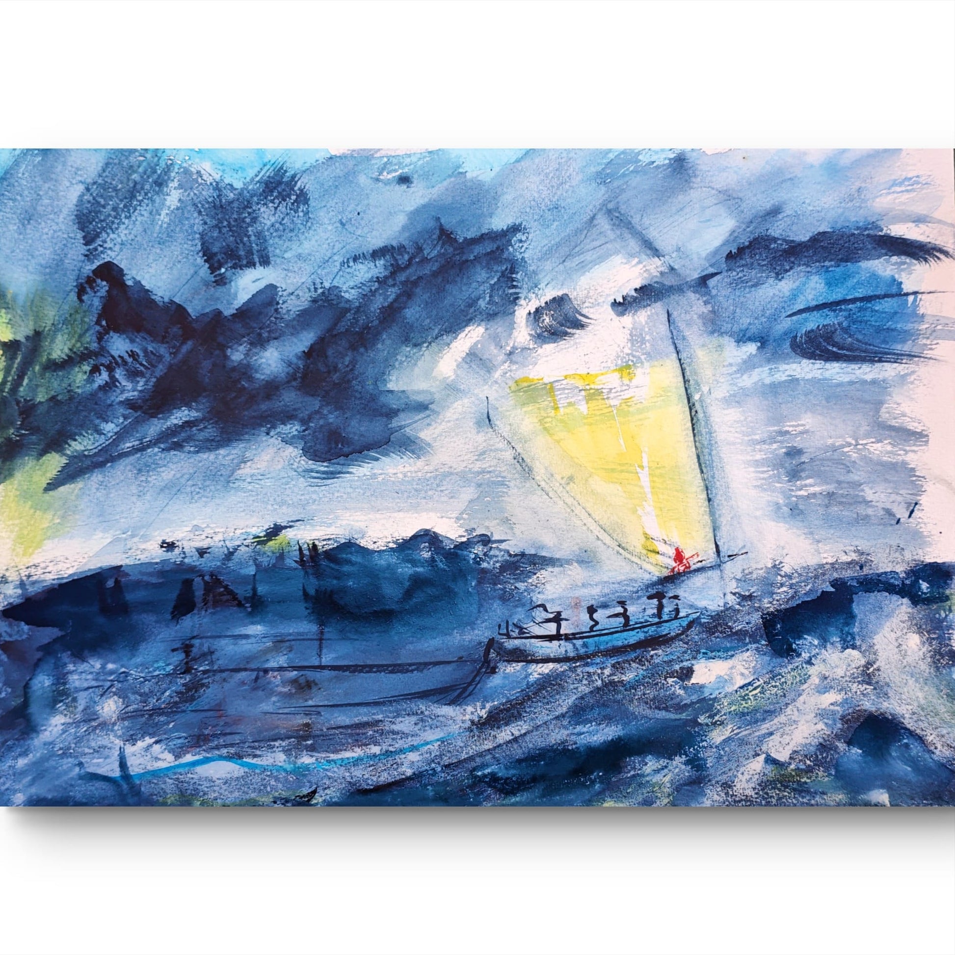 En la tormenta - Obra original