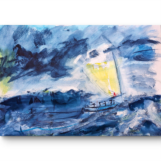 En la tormenta - Obra original