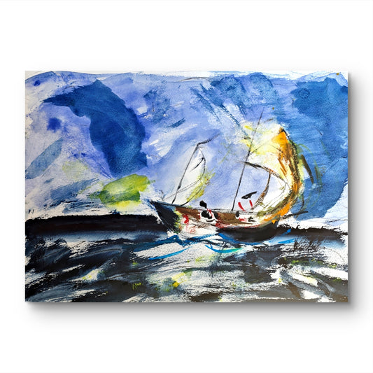 Hacia la tormenta - Obra original
