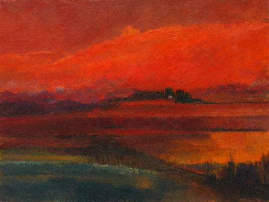Atardecer rojo - Antonio Alzamora