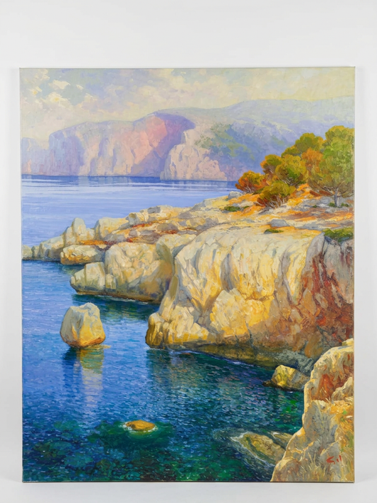 Cala Deià — pintura original de Guillem Gil | Galería Jaime Gost, Mallorca