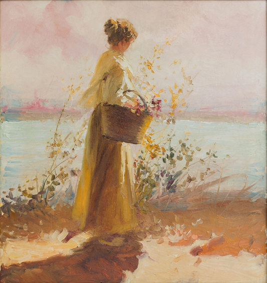 Mujer en el jardín II - J. Fandos