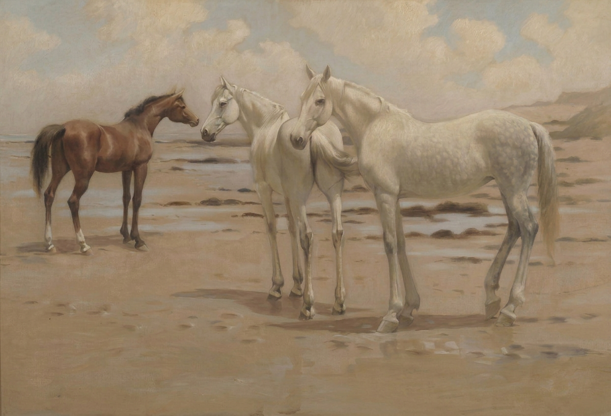 Caballos en la playa — Tomás Horrach Bibiloni