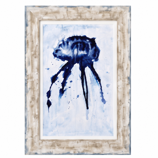 Medusa azul II - Jaime Gost - obra enmarcada