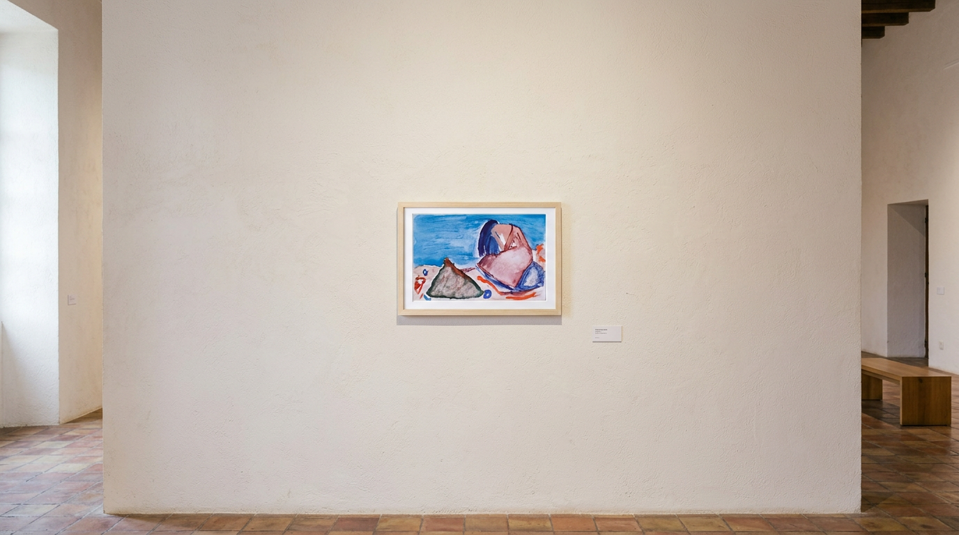Melancolía Mujer — obra de Jaime Gost expuesta en pared de galería