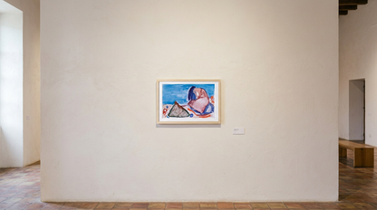 Melancolía Mujer — obra de Jaime Gost expuesta en pared de galería