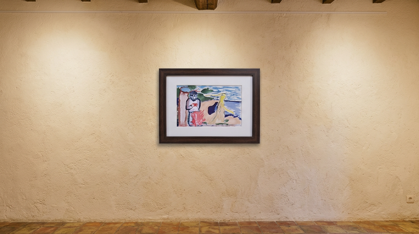 Despedida — obra de Jaime Gost expuesta en pared de galería