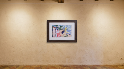 Despedida — obra de Jaime Gost expuesta en pared de galería