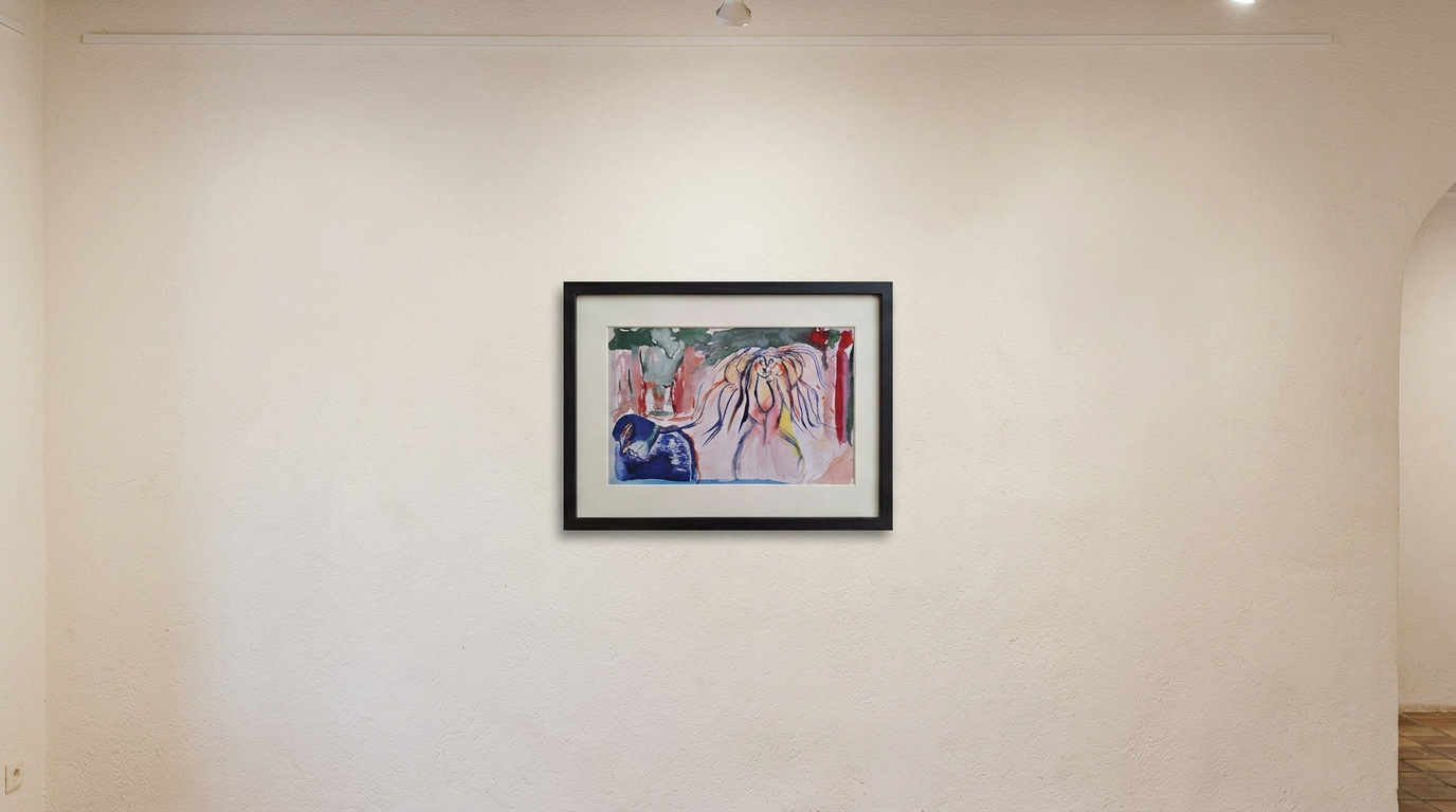 Cenizas — obra de Jaime Gost expuesta en pared de galería