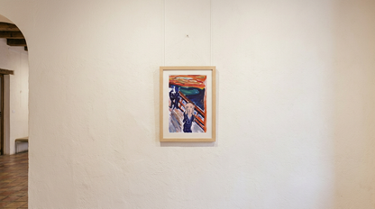 El Grito — obra de Jaime Gost expuesta en pared de galería